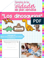 Dinosaurios EJEMPLOS ACTIVIDADES