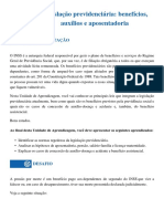 Modulo 8 - Legislação Previdenciária - Benefícios, Auxílios e Aposentadoria