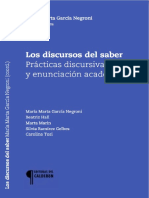 María Marta García Negroni (Coord.) - Los Discursos Del Saber - Prácticas Discursivas y Enunciación Académica