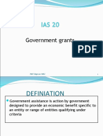 IAS 20 Government Grants & Goverment Assistance