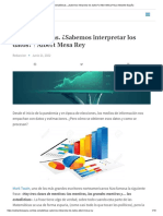 Las Estadísticas. ¿Sabemos Interpretar Los Datos - Albert Mesa Rey - Adelante España