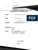 Examen Parcial de Diseño Acero y Madera 2022-I