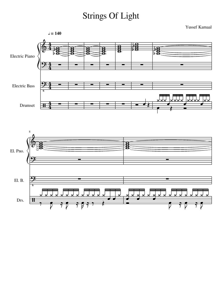 Yussef Kamaal Strings of Light WIP PDF