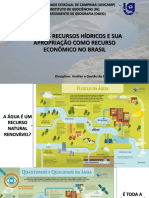 Aula 08 - Uso Dos Recursos Hídricos e Sua Apropriação Como Recurso Econômico No Brasil