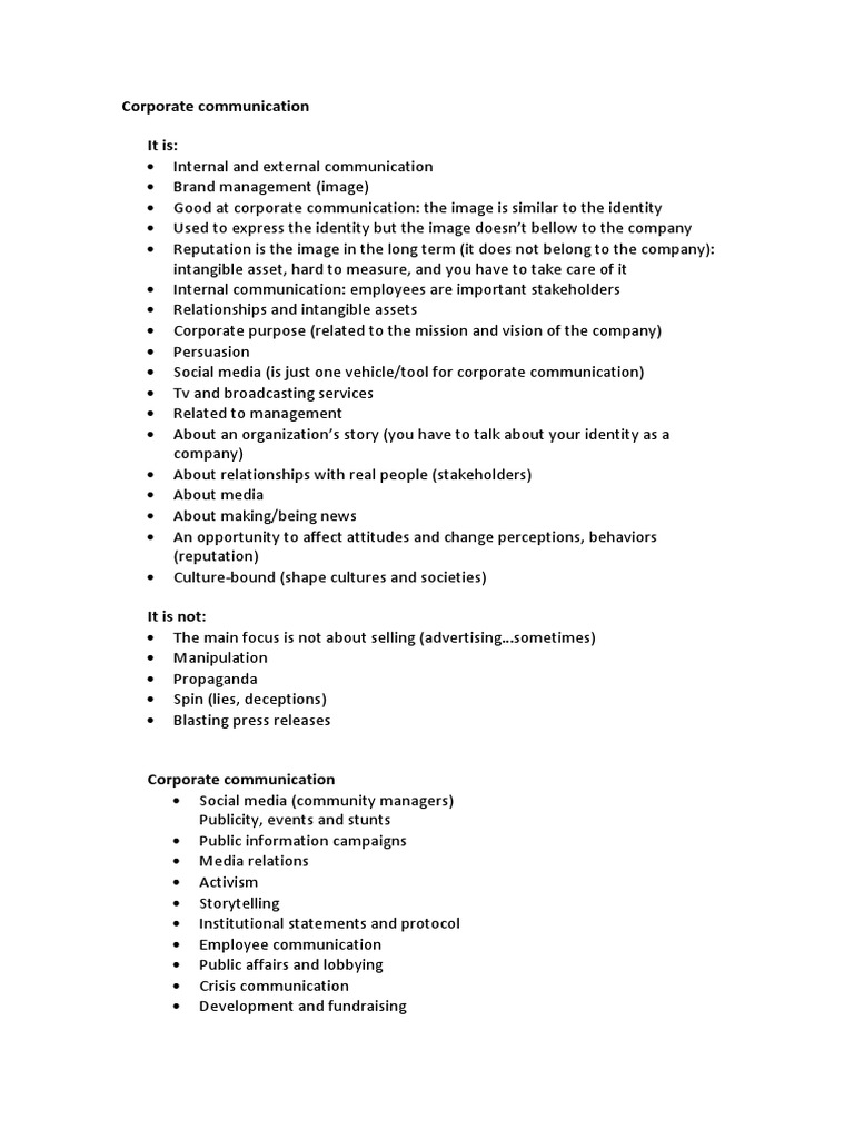 Corporate Communication Rafaaaaaa | PDF | Propaganda | Public Relations
