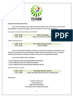 Comunicado Oficial - Actividades 16 de Junio