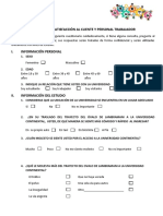 Encuesta de Satisfacción Al Cliente y Personal Trabajador