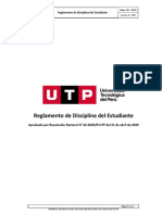 Reglamento de Disciplina 2020 (2) Aprobado Con RR #62-2020-R-UTP (Abril 2020) - PT