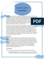 Economia Colonial Venezolana