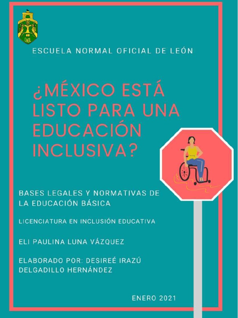 ¿México Esta Listo para Una Educación Inclusiva? | PDF | Inclusión ...
