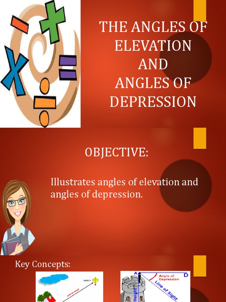Angles of Elevation and Depression Explained | PDF | Angle