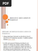 Distance Education in Pakistan