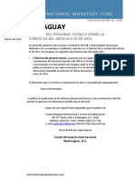 Paraguay: Informe Del Personal Tecnico Sobre La Consulta Del Articulo Iv de 2013