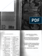 Clinica Psicoanalitica Ante Las Catastrofes Sociales 2003