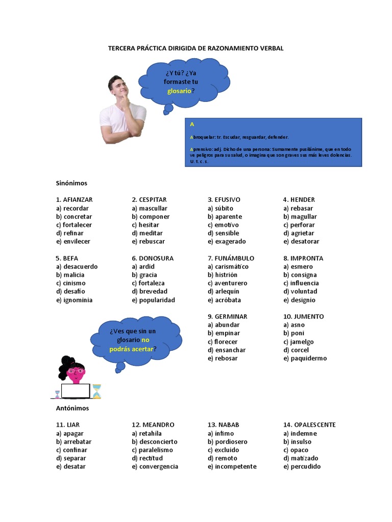 Sinónimos y Definiciones de Verbal | PDF | Cultivos | Comida y bebida