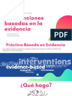 Intervenciones Basadas en La Evidencia