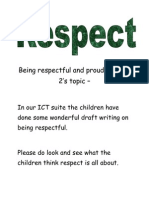 Room 2 Draft Writing On Respect