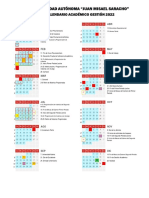 Calendario Academico 2022