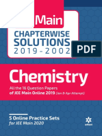 Arihant Chemistry JEE Main Chapterwise Solutions 2019-2002 Solved Papers (Arihant Prakashan Series)