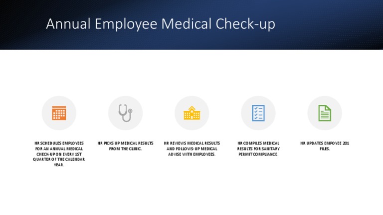 Annual Employee Medical Check-Up Schedule | PDF