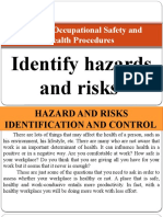 Practice Occupational Safety and Health Procedures: Identify Hazards and Risks