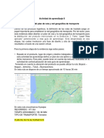 Diseno Del Plan de Ruta y Red Geografica de Transporte