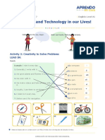 Inventions and Technology in Our Lives!: Activity 2: Creativity To Solve Problems Lead in