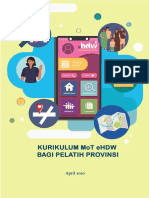 Kurikulum MoT eHDW Online bagi TA Provinsi