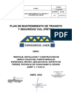 PLAN DE MANTENIMIENTO DE TRANSITO Y SEGURIDAD VIAL (PMTSV) ESPERANZA CENTRO