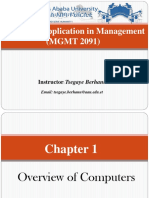 Computer Application in Management (MGMT 2091) : Instructor
