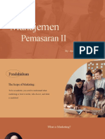 Manajemen Pemasaran II