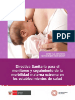 MINSA (2019) - Morbilidad Materna - Monitoreo y Seguimiento