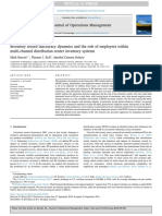 Journal of Operations Management: Mark Barratt, Thomas J. Kull, Anníbal Camara Sodero