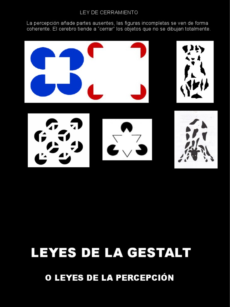 Leyes de la Gestalt y principios de organización perceptual | PDF ...