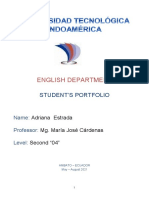 English Department: Student'S Portfolio