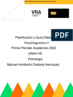 Planificación Didáctica PsicoDiagnóstico II