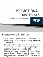Promotional Materials&Feasibility Study
