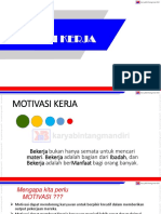 Materi Motivasi Kerja PT. KBM