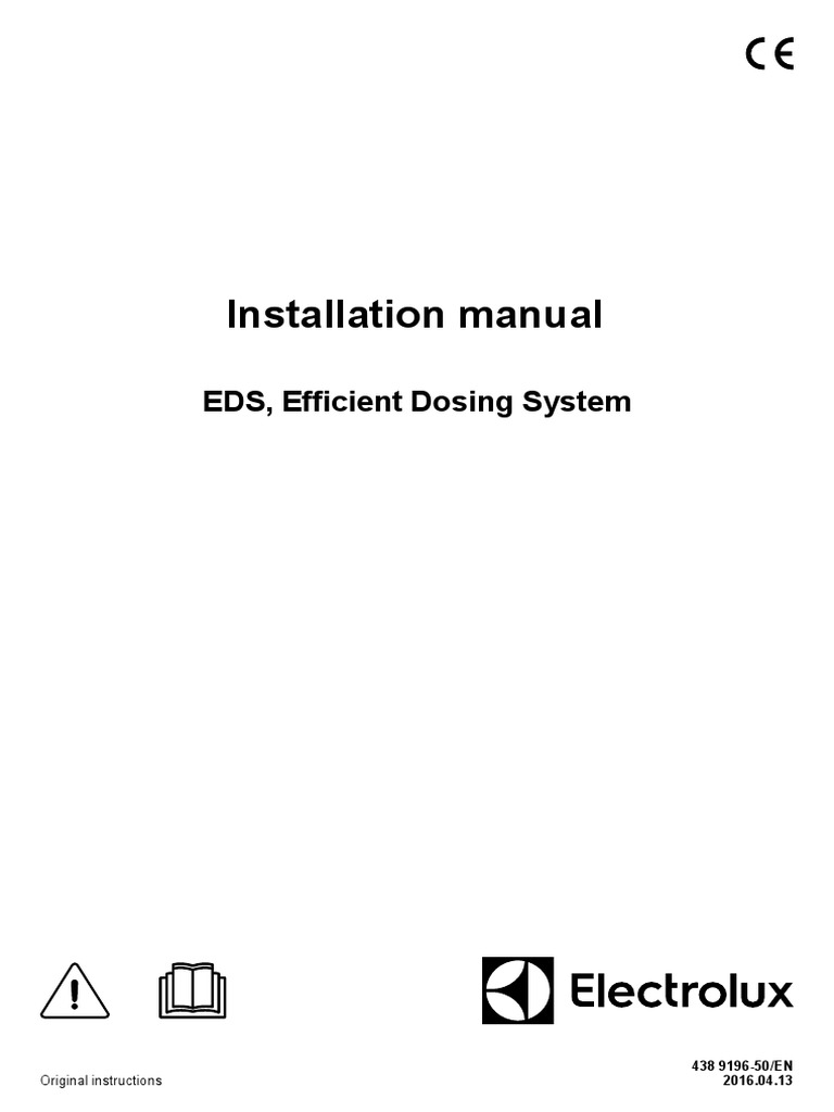 Efficient Dosing System Installation Guide | PDF | Washing Machine ...