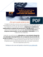 CURSO Auditoría Interna y Prevención de LAVADO de DINERO