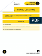 PDF Critical Reading Questions