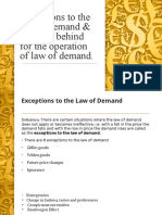 Exceptions To The Law of Demand