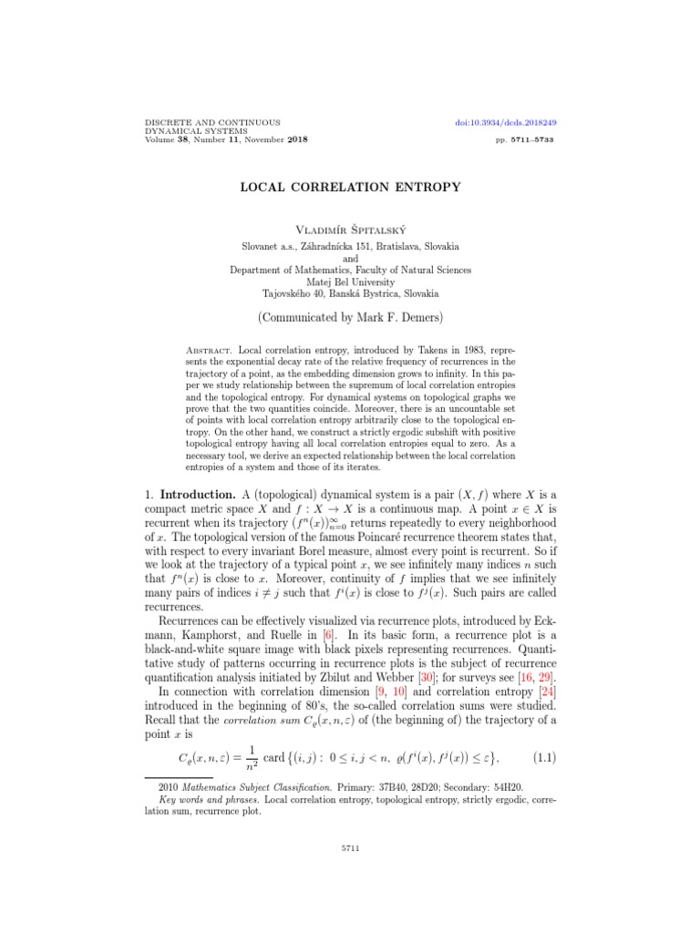 Discrete And Continuous Dynamical Systems B