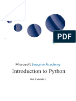 Introduction To Python: Microsoft