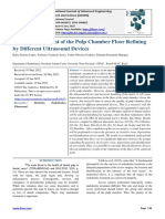 Quality Assessment of The Pulp Chamber Floor Refining by Different Ultrasound Devices