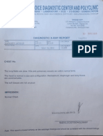 Diagnostic X-Ray Report