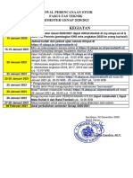 Tanggal Kegiatan: Jadwal Perencanaan Studi Fakultas Teknik SEMESTER GENAP 2020/2021