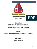 Modul 3 - Kepimpinan Instruksional & Penyeliaan Bimbingan