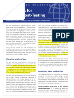 Guidelines Pre Post Test