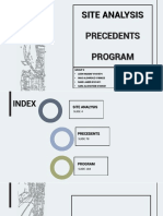 Site Analysis: Precedents Program
